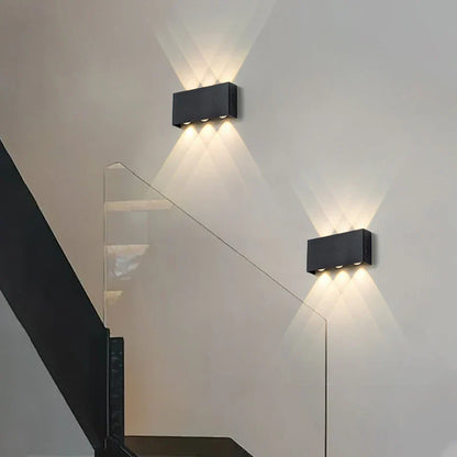 Rechargeable LED Wall Sconce with Minimalist Wood-Grain Finish