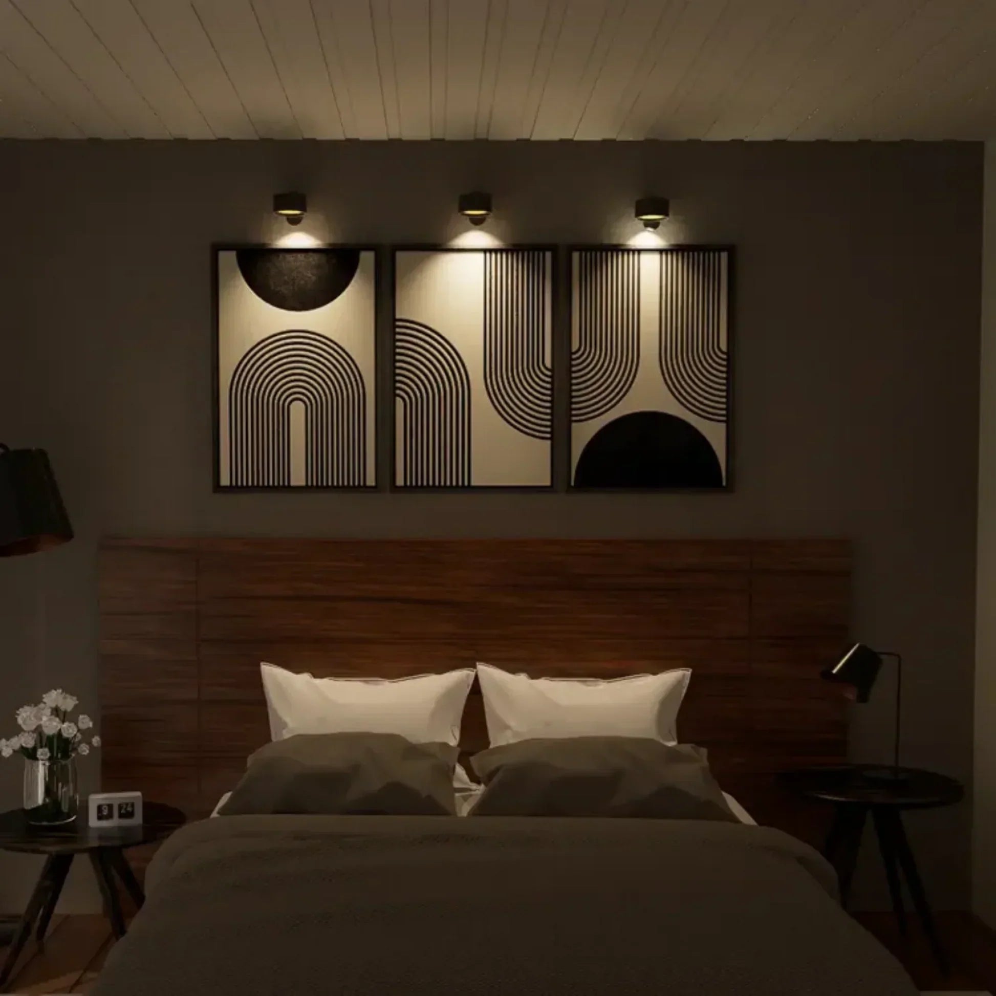 Rechargeable LED Wall Sconce with USB Charging