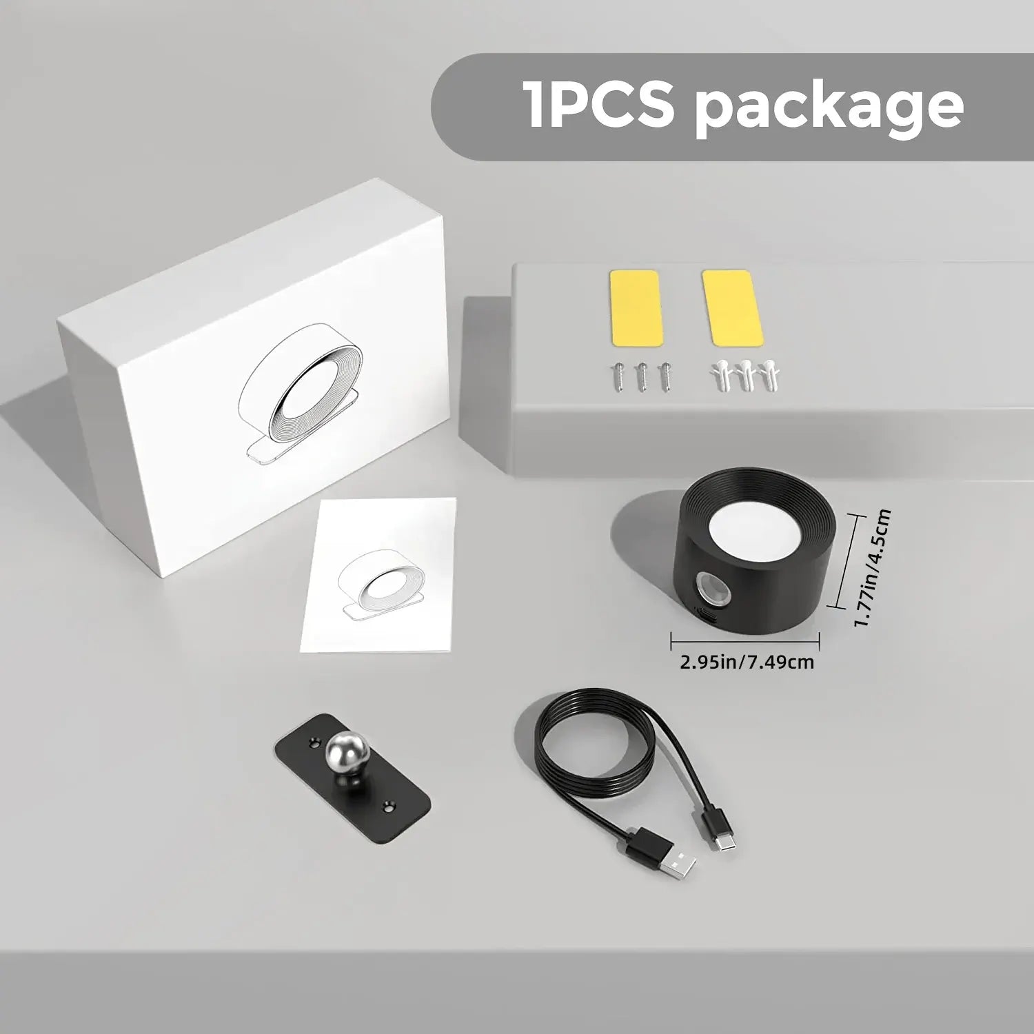 Rechargeable LED Wall Sconce with USB Charging