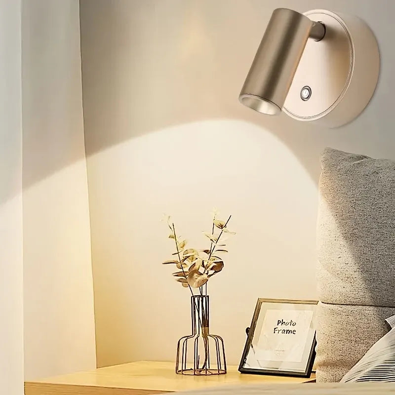 Rechargeable Magnetic Wall Lamp with Touch Control, Wireless & Cordless Design