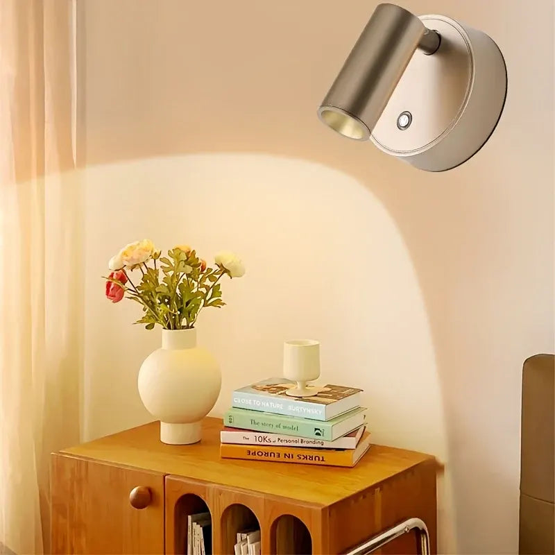 Rechargeable Magnetic Wall Lamp with Touch Control, Wireless & Cordless Design