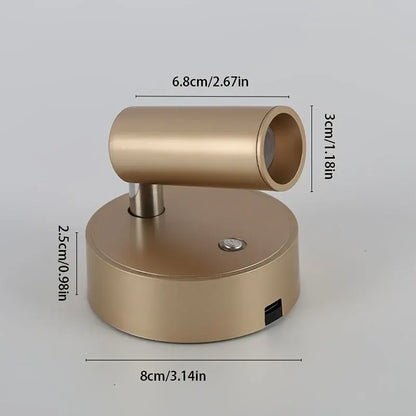 Rechargeable Magnetic Wall Lamp with Touch Control, Wireless & Cordless Design
