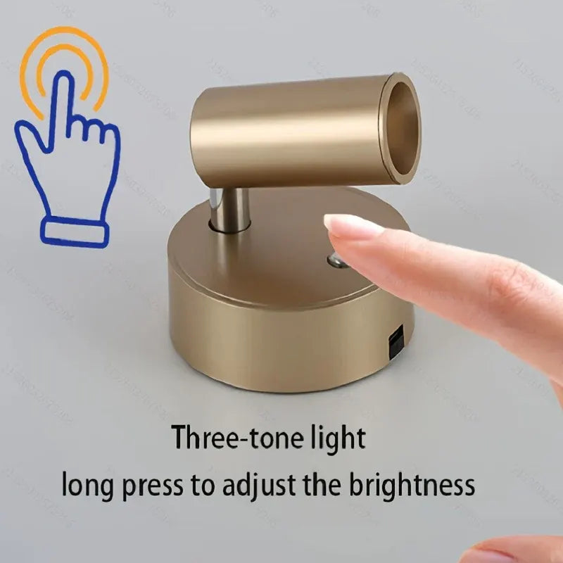 Rechargeable Magnetic Wall Lamp with Touch Control, Wireless & Cordless Design