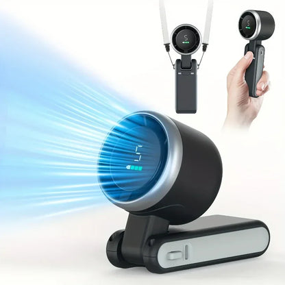 Rechargeable Mini Handheld Neck Clip-On Portable Fan