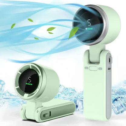 Rechargeable Mini Handheld Neck Clip-On Portable Fan