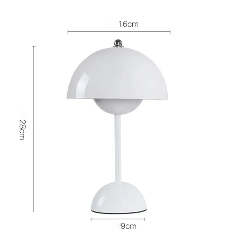 Rechargeable Mushroom Pod LED Night Light with Touch Control Table Lamp