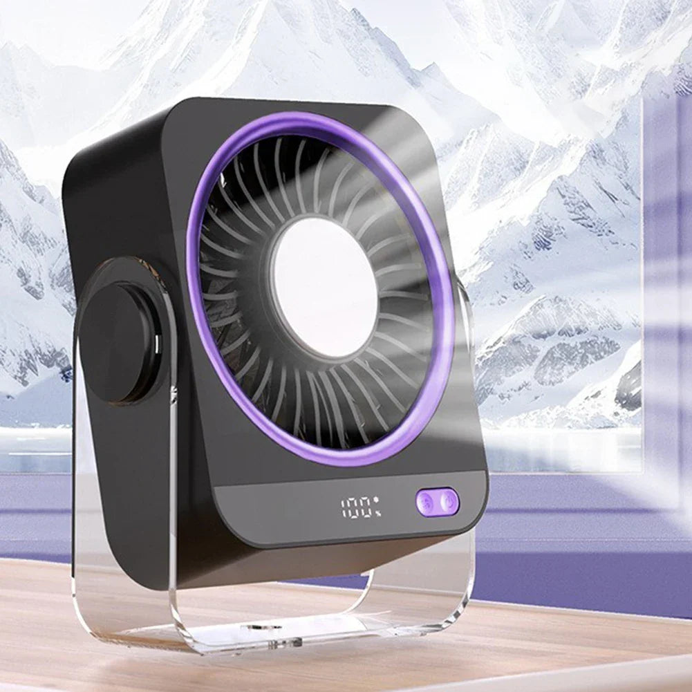 Rechargeable Personal Desk Cooling Fan - Portable Mini USB Fan