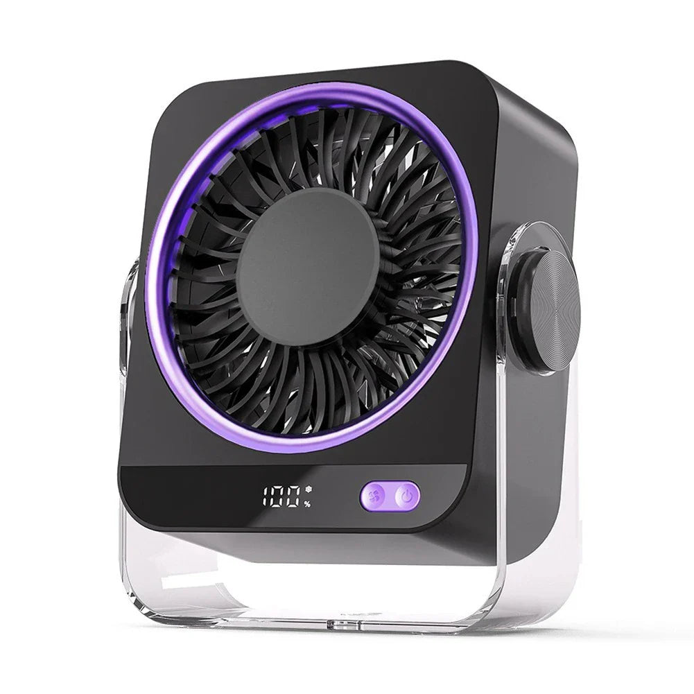 Rechargeable Personal Desk Cooling Fan - Portable Mini USB Fan