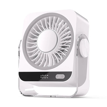 Rechargeable Personal Desk Cooling Fan - Portable Mini USB Fan