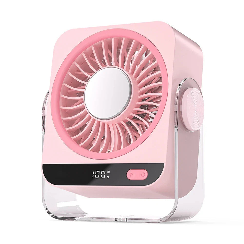 Rechargeable Personal Desk Cooling Fan - Portable Mini USB Fan
