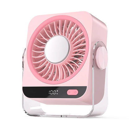 Rechargeable Personal Desk Cooling Fan - Portable Mini USB Fan