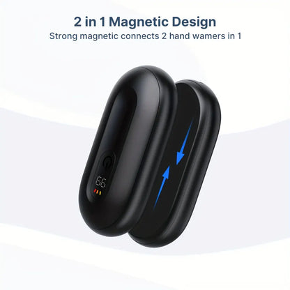 Rechargeable Pocket Hand Warmer with Magnetic Heater Set