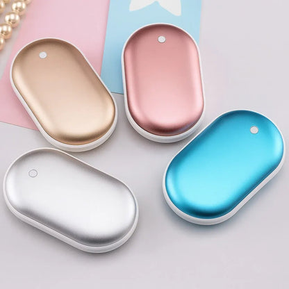 Rechargeable Portable Electric Hand Warmer & Power Bank
