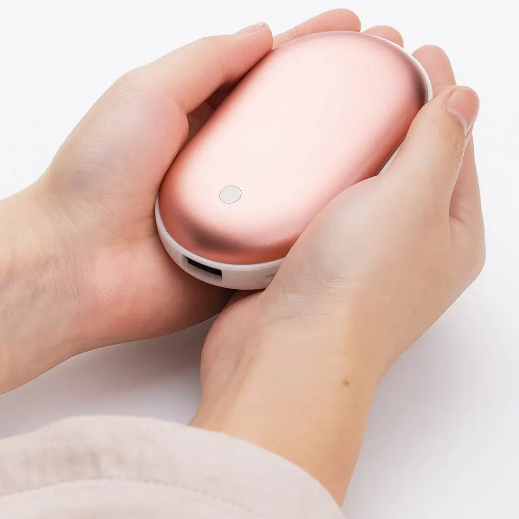 Rechargeable Portable Electric Hand Warmer & Power Bank