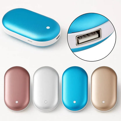 Rechargeable Portable Electric Hand Warmer & Power Bank