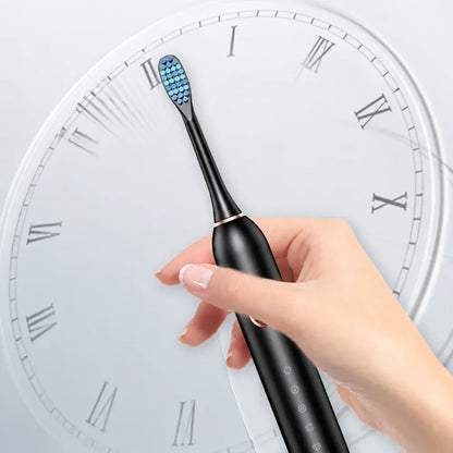 Rechargeable Sonic Electric Toothbrush with Travel Case