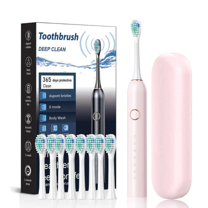 Rechargeable Sonic Electric Toothbrush with Travel Case