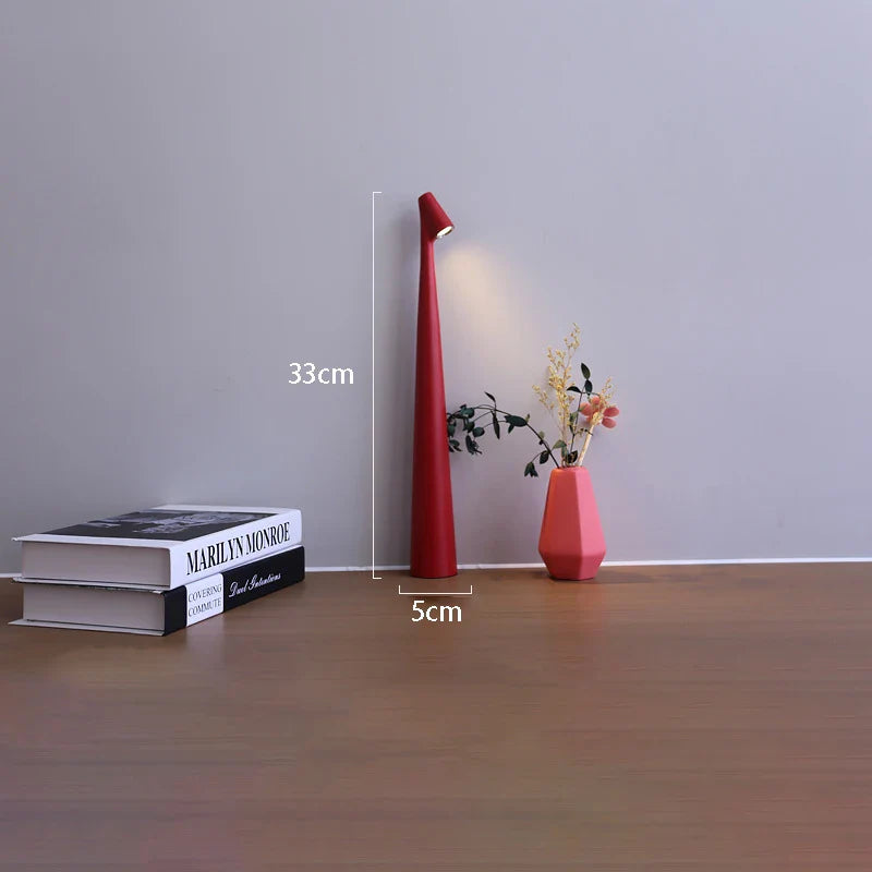 Rechargeable Touch-Dimmable LED Table Lamp with Adjustable Brightness