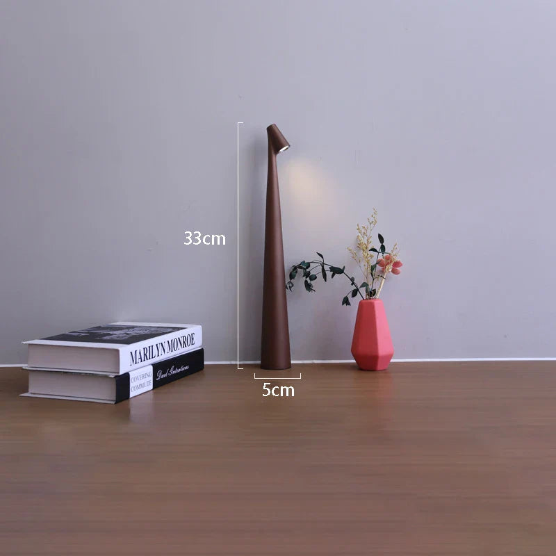 Rechargeable Touch-Dimmable LED Table Lamp with Adjustable Brightness