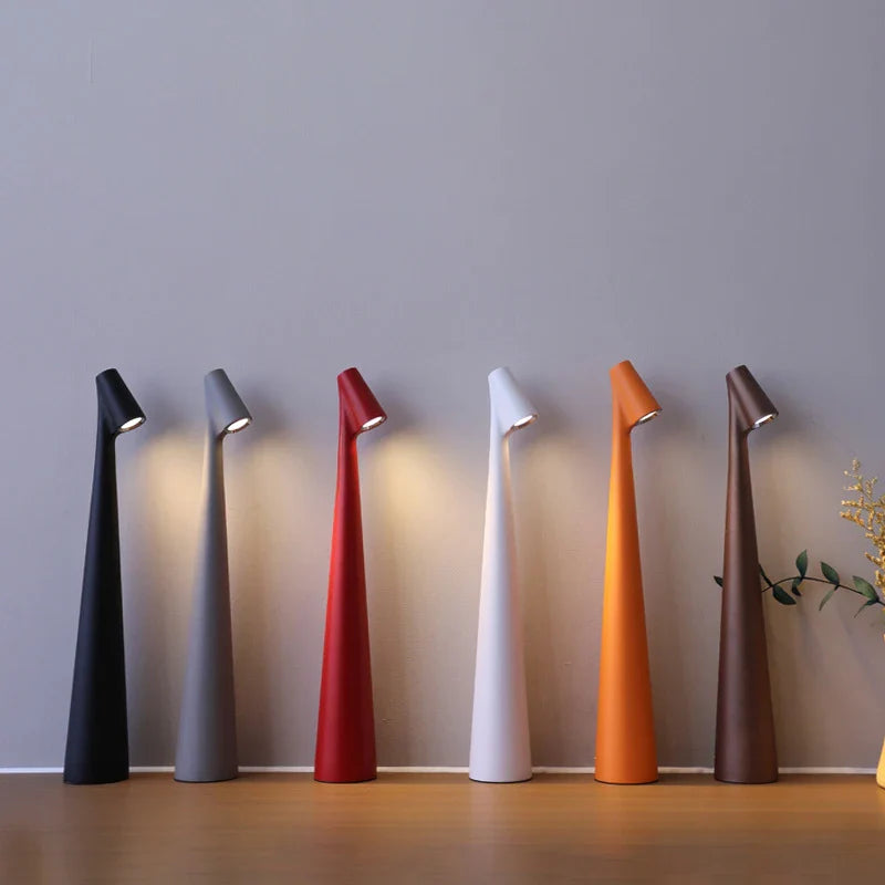 Rechargeable Touch-Dimmable LED Table Lamp with Adjustable Brightness