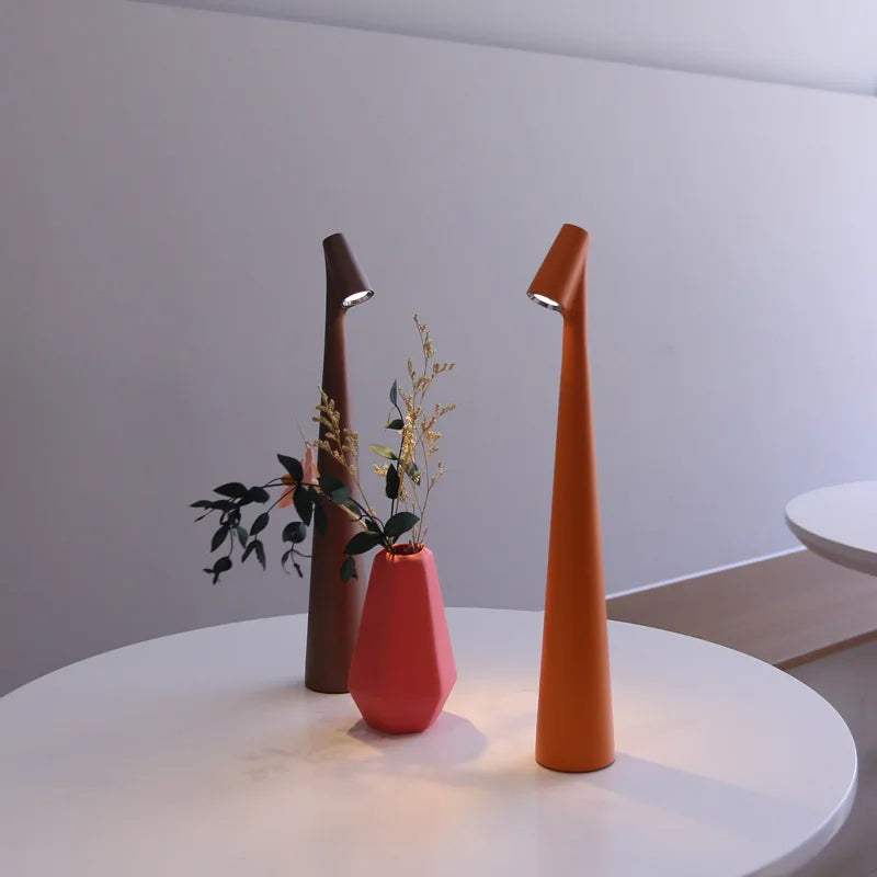 Rechargeable Touch-Dimmable LED Table Lamp with Adjustable Brightness