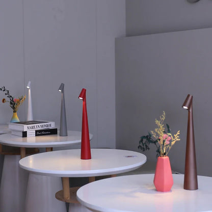 Rechargeable Touch-Dimmable LED Table Lamp with Adjustable Brightness