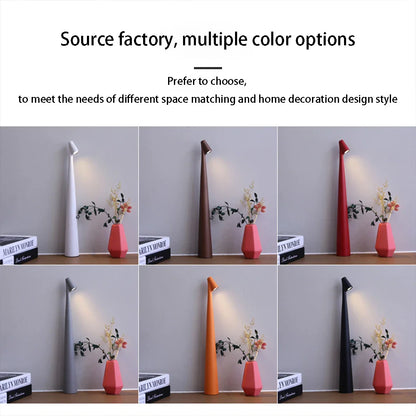 Rechargeable Touch-Dimmable LED Table Lamp with Adjustable Brightness