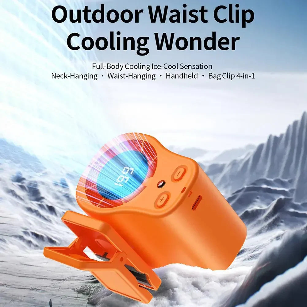 Rechargeable USB Clip-On Fan for Desk, Portable Outdoor Cooling