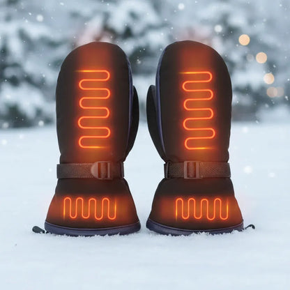 Rechargeable USB Heated Thermal Gloves for Winter Warmth