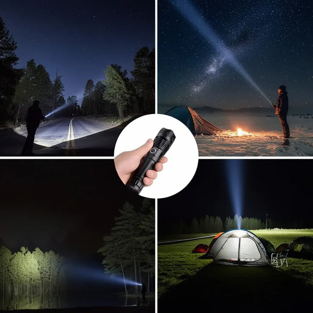 Rechargeable Zoom Tactical LED Aluminum Torch