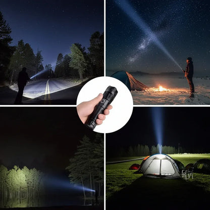 Rechargeable Zoom Tactical LED Aluminum Torch