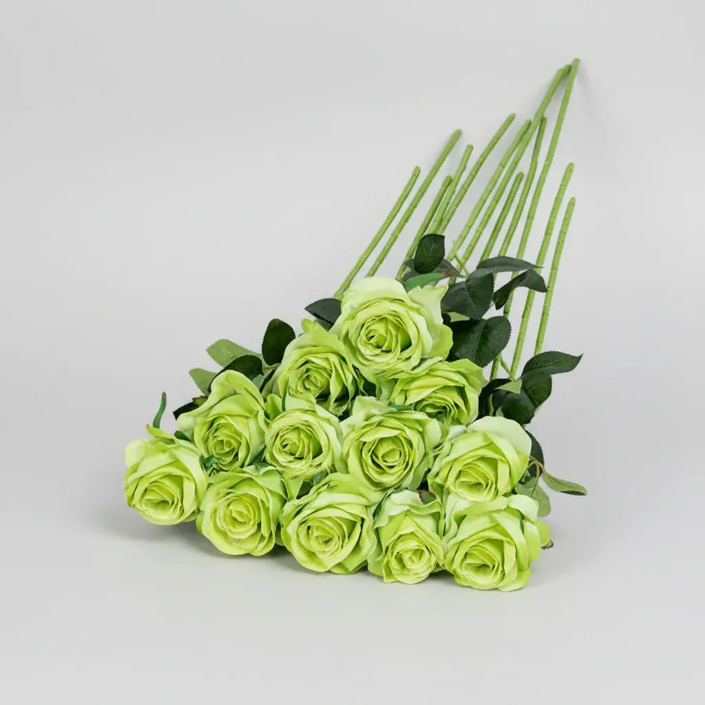 Red Rose Bouquet Artificial Flowers for Mother's Day Decor