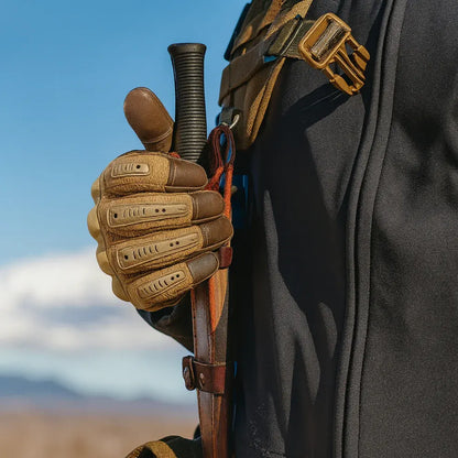 Reinforced Knuckle Tactical Work Gloves - Durable Outdoor Grip Set