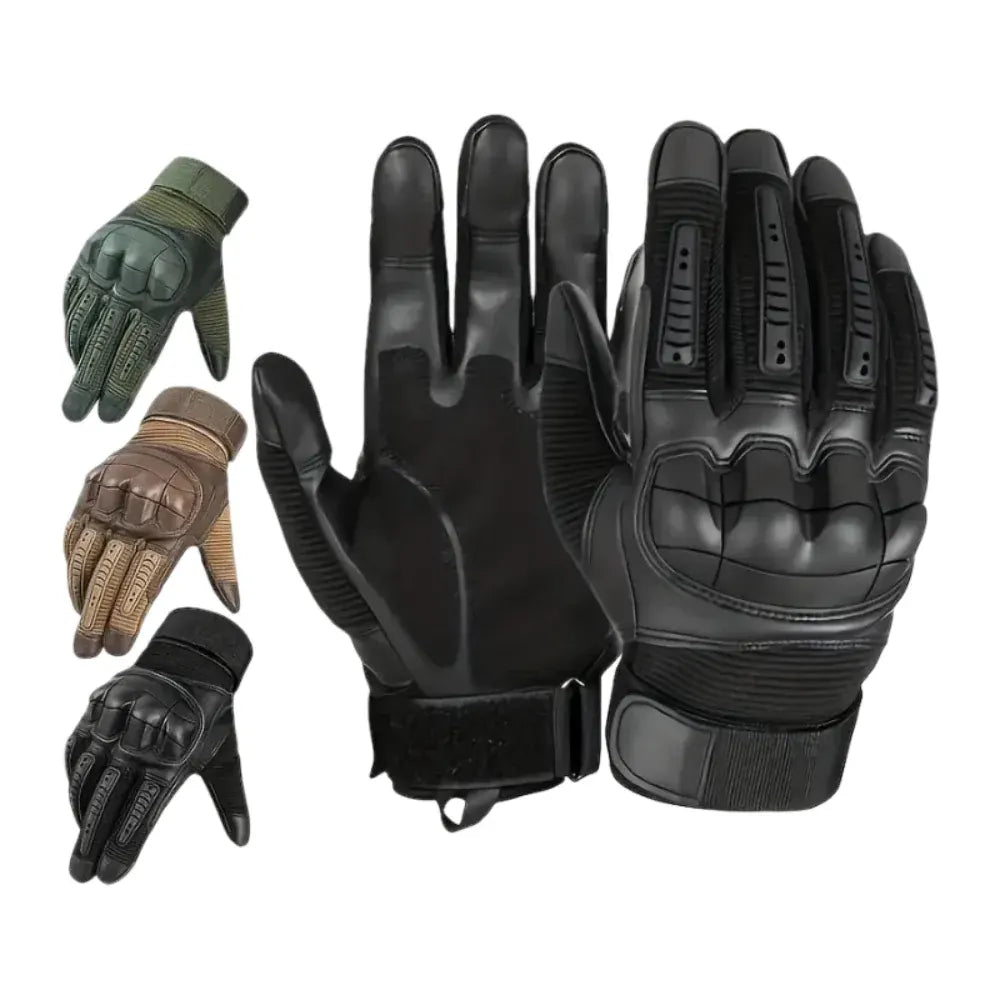 Reinforced Knuckle Tactical Work Gloves - Durable Outdoor Grip Set