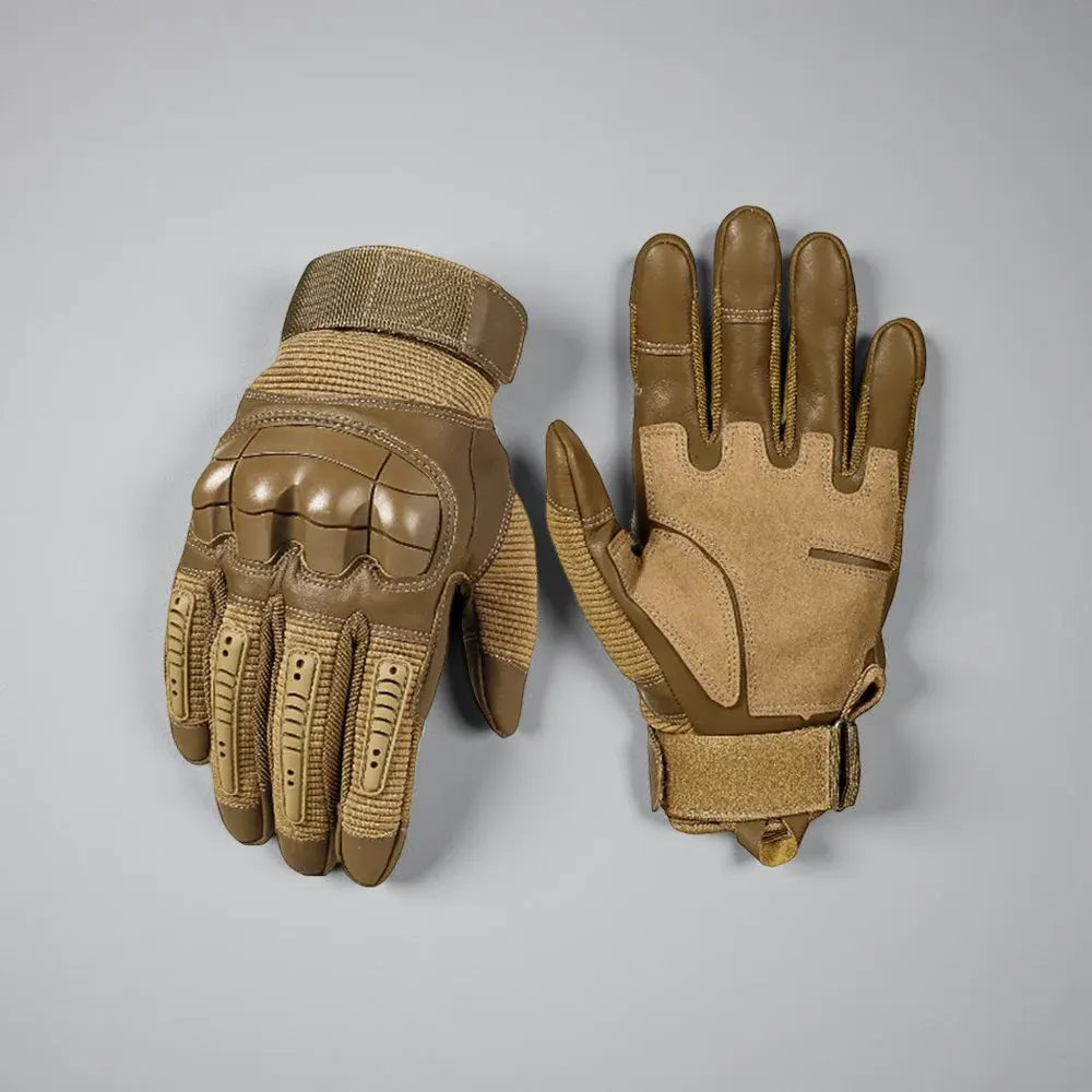 Reinforced Knuckle Tactical Work Gloves - Durable Outdoor Grip Set