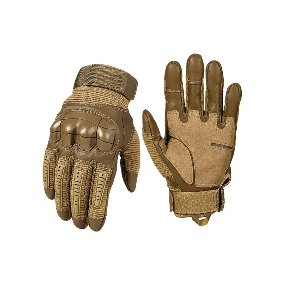 Reinforced Knuckle Tactical Work Gloves - Durable Outdoor Grip Set