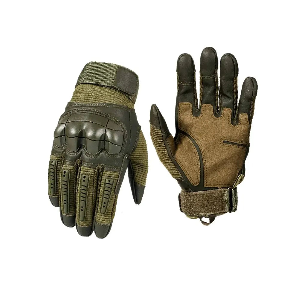 Reinforced Knuckle Tactical Work Gloves - Durable Outdoor Grip Set