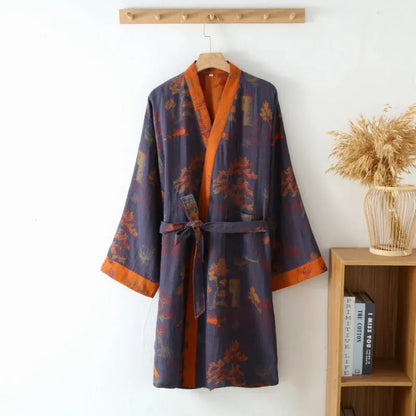 Relaxed-Fit Kimono Bathrobe Design