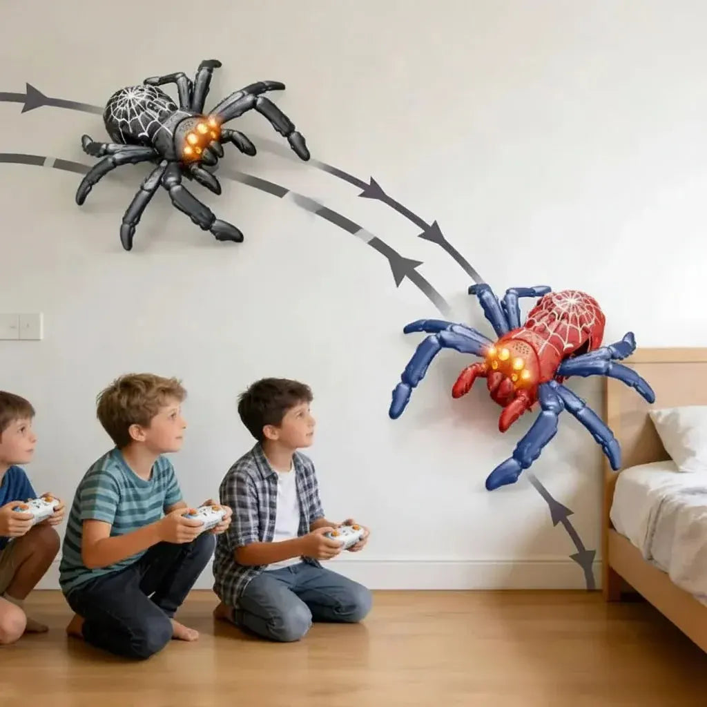 Remote Control Jumping Spider Toy Halloween Decoration