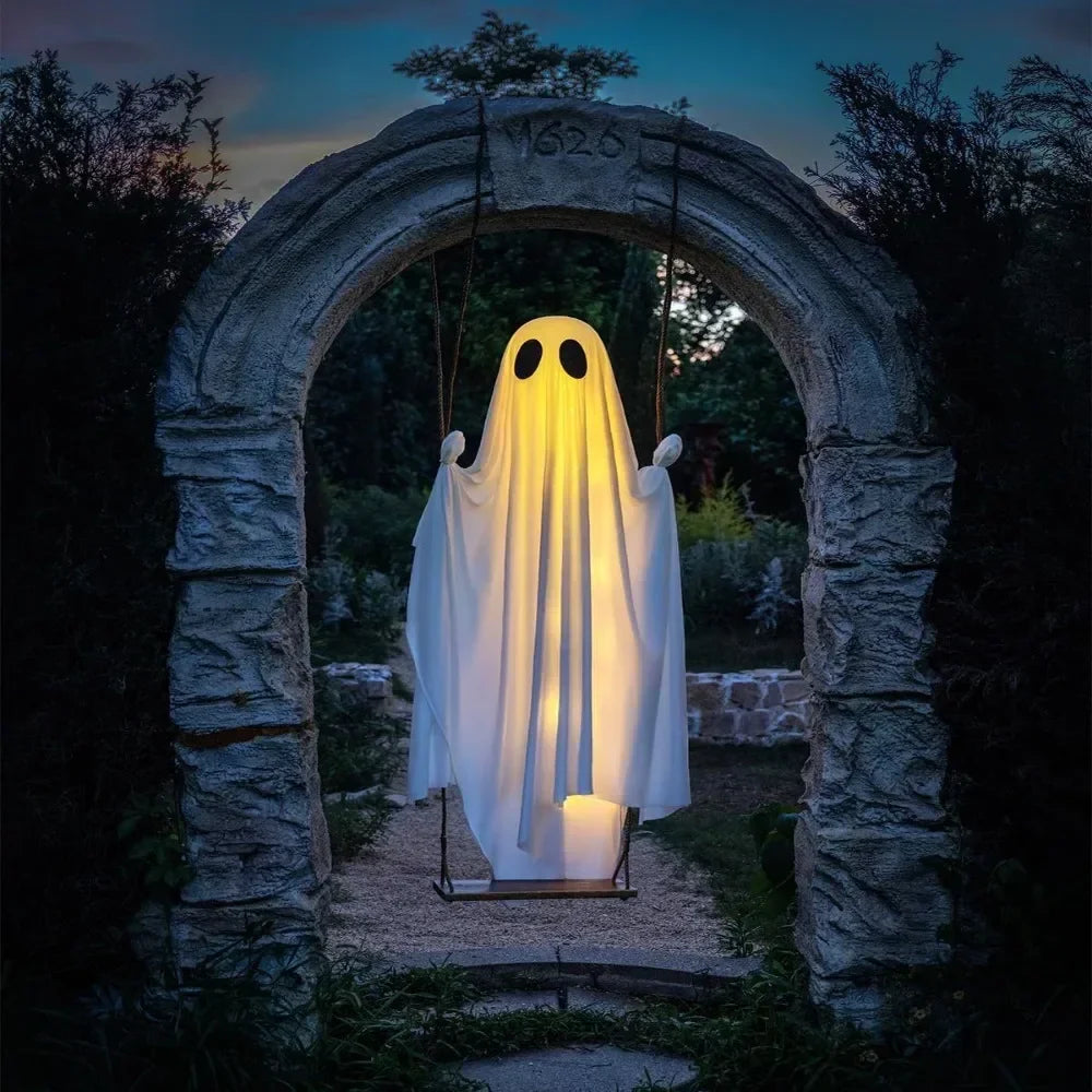 Remote Controlled Flying Ghost Swing Halloween Decor