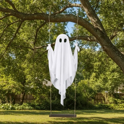 Remote Controlled Flying Ghost Swing Halloween Decor