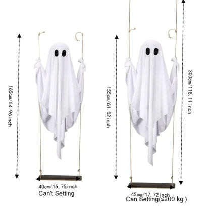 Remote Controlled Flying Ghost Swing Halloween Decor