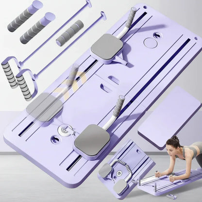 Resistance-Assisted Ab Roller for Flat Core Home Workout Training