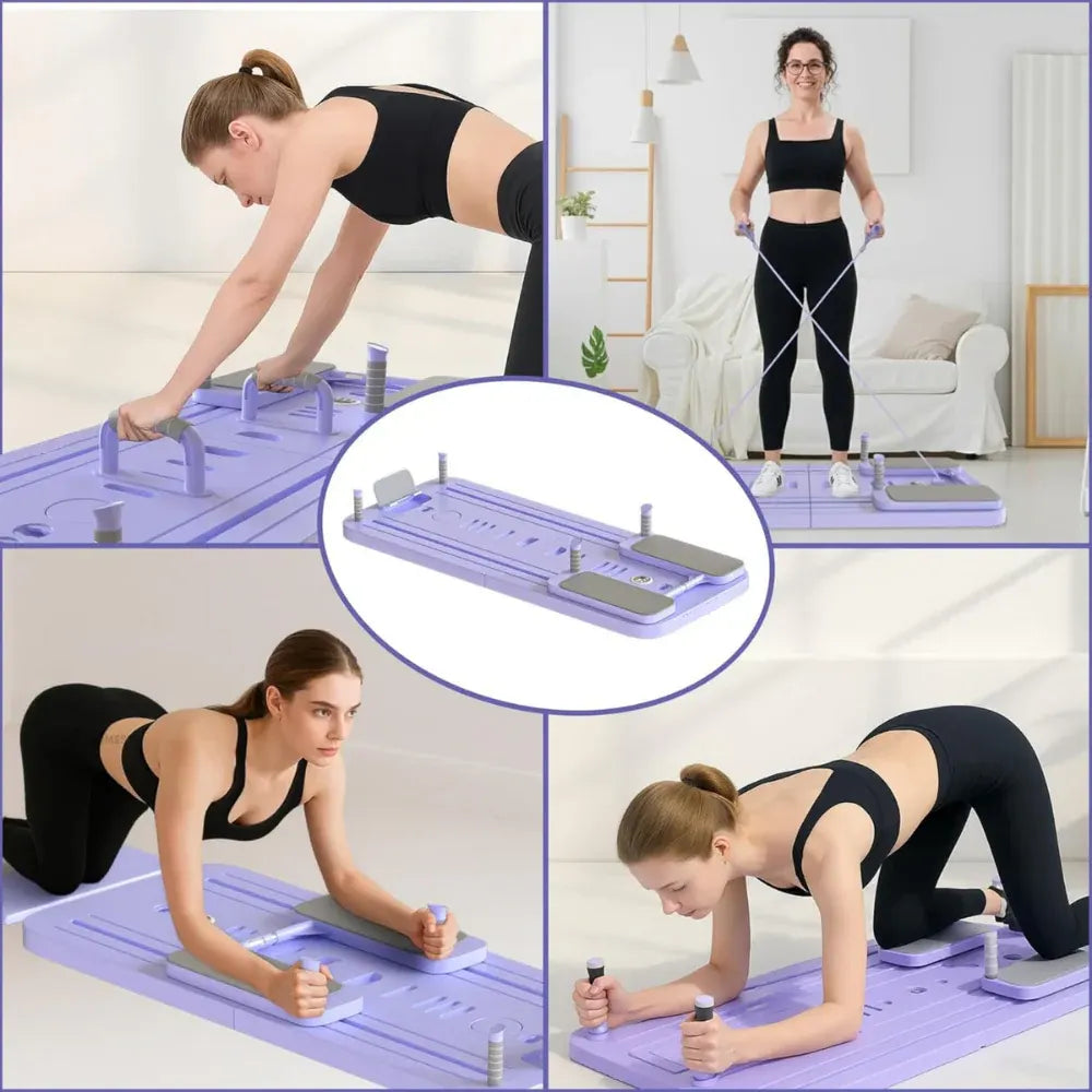 Resistance-Assisted Ab Roller for Flat Core Home Workout Training
