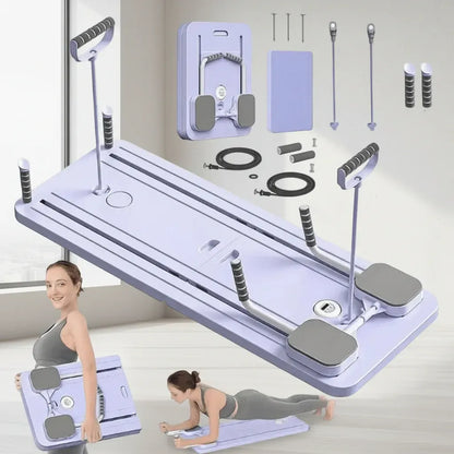 Resistance-Assisted Ab Roller for Flat Core Home Workout Training