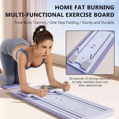 Resistance-Assisted Ab Roller for Flat Core Home Workout Training