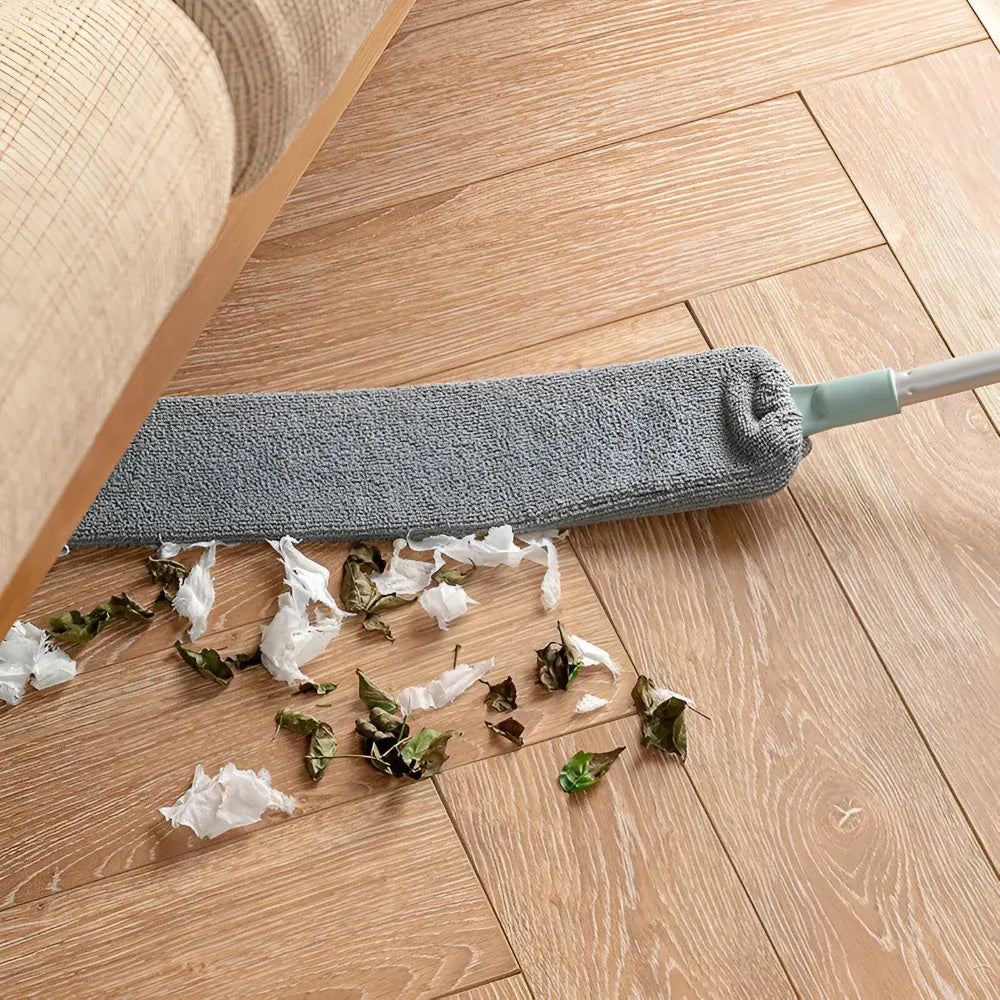 Retractable Flat Microfiber Brush Mop for Gap and Crevice Cleaning