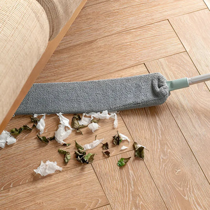 Retractable Flat Microfiber Brush Mop for Gap and Crevice Cleaning
