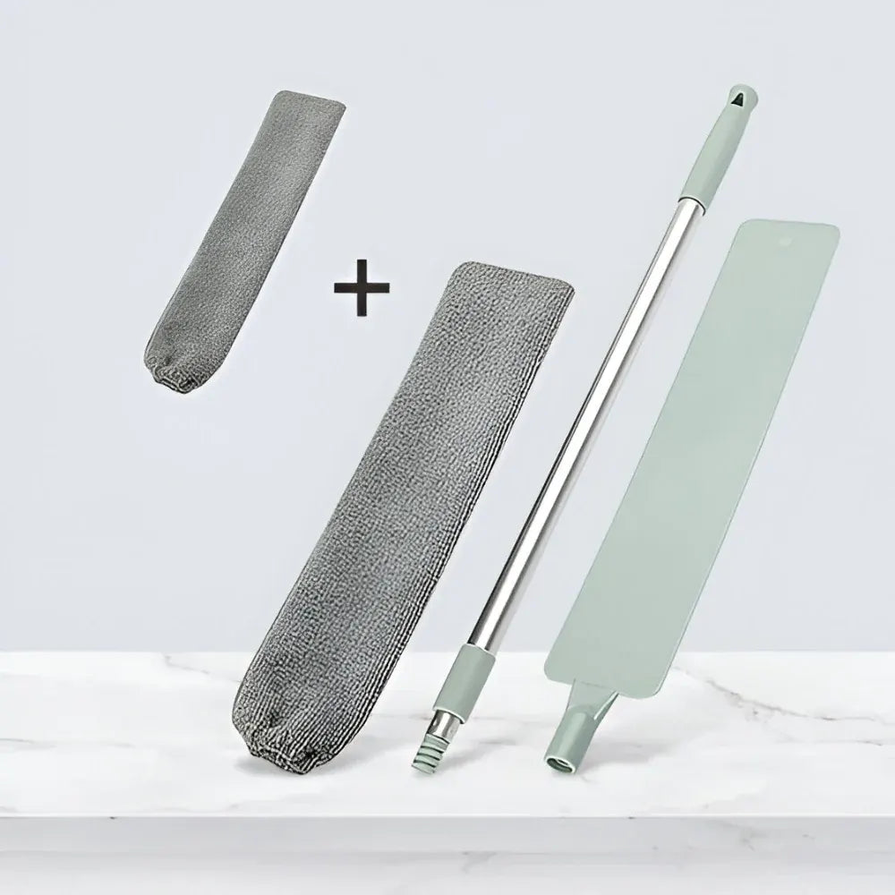 Retractable Flat Microfiber Brush Mop for Gap and Crevice Cleaning