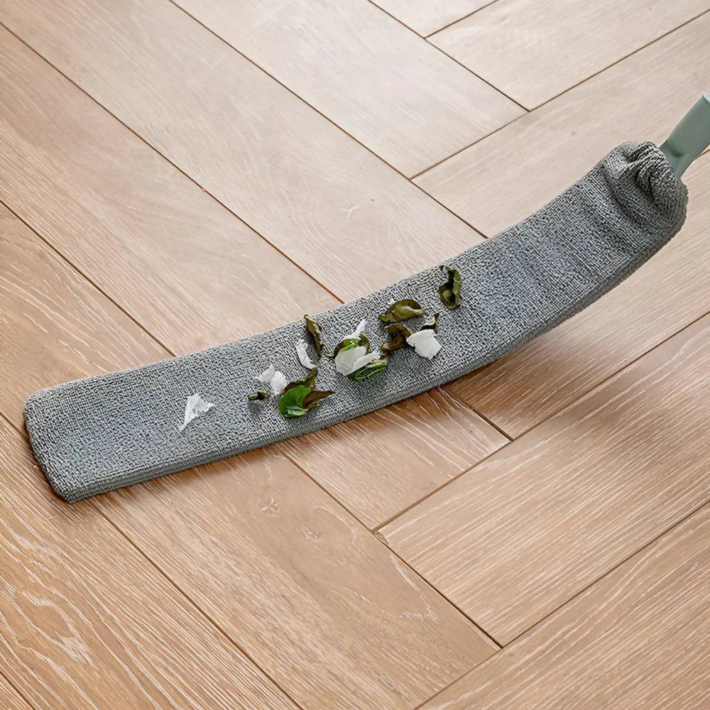 Retractable Flat Microfiber Brush Mop for Gap and Crevice Cleaning